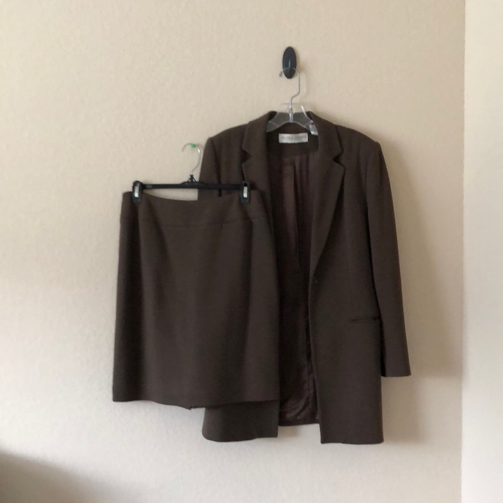 Valerie Stevens Wool mini skirt suit